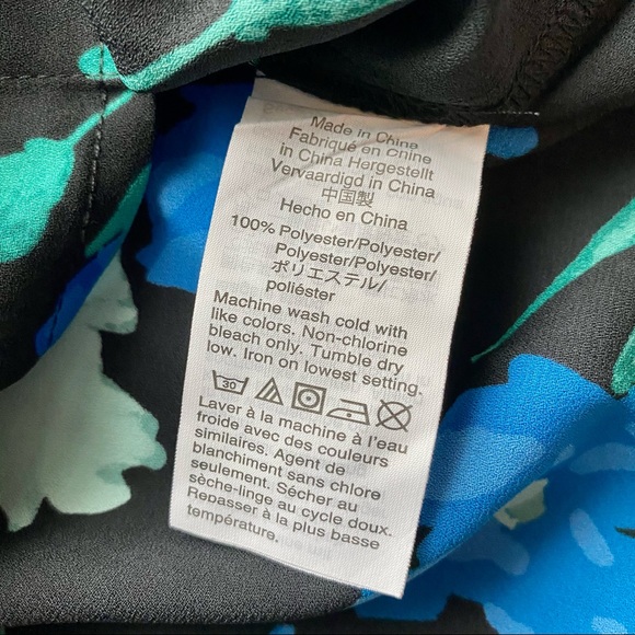 NWT J Crew Long Sleeve Floral Bow Top - Picture 10 of 15